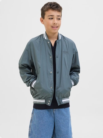 Jack & Jones Junior Tussenjas in Grijs: voorkant