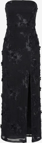 Ombre Evening Dress in Black: front