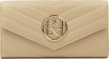 Kazar Wallet in Beige: front