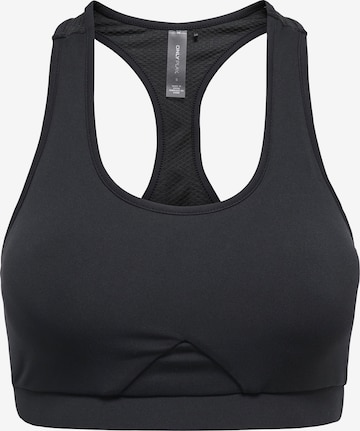 ONLY PLAY Bustier Sport-BH 'ONPFAST-2' in Schwarz: Vorderseite
