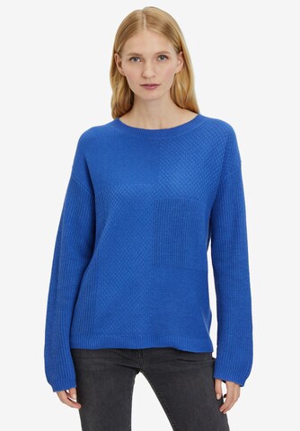 Cartoon Sweater in Blue: front