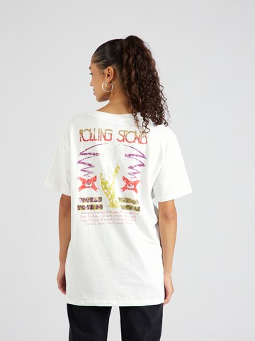 Cotton On Oversized Shirt 'Rolling stones' in White
