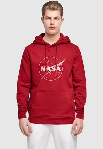 Merchcode Sweatshirt 'NASA - Galaxy' in Red: front