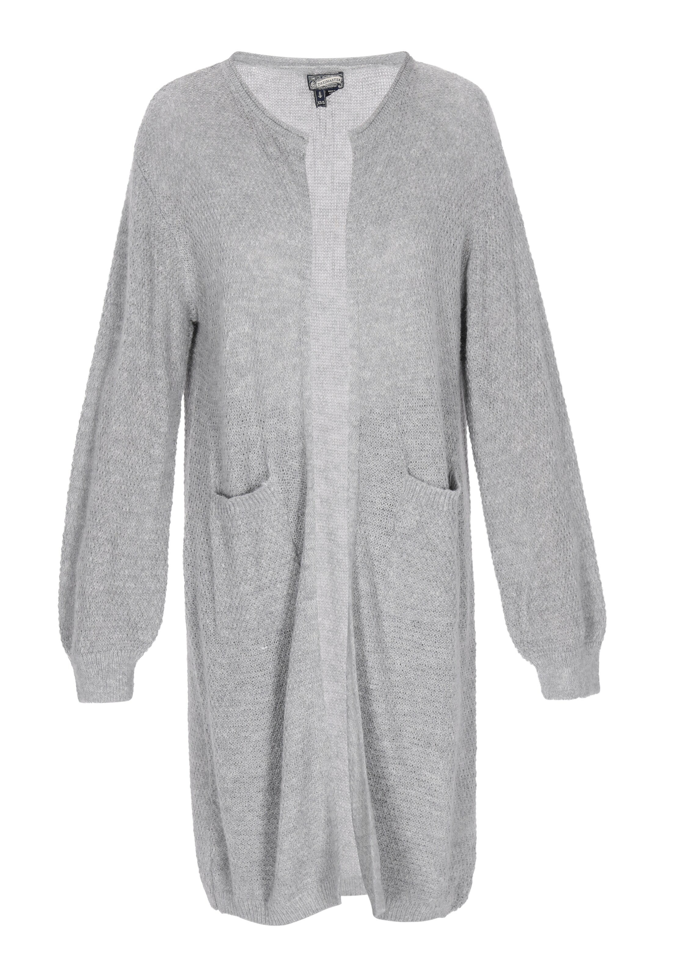 DreiMaster Vintage Neuletakki 'Comfy' värissä harmaa: etupuoli