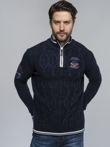 Pull-over CARISMA en bleu : devant