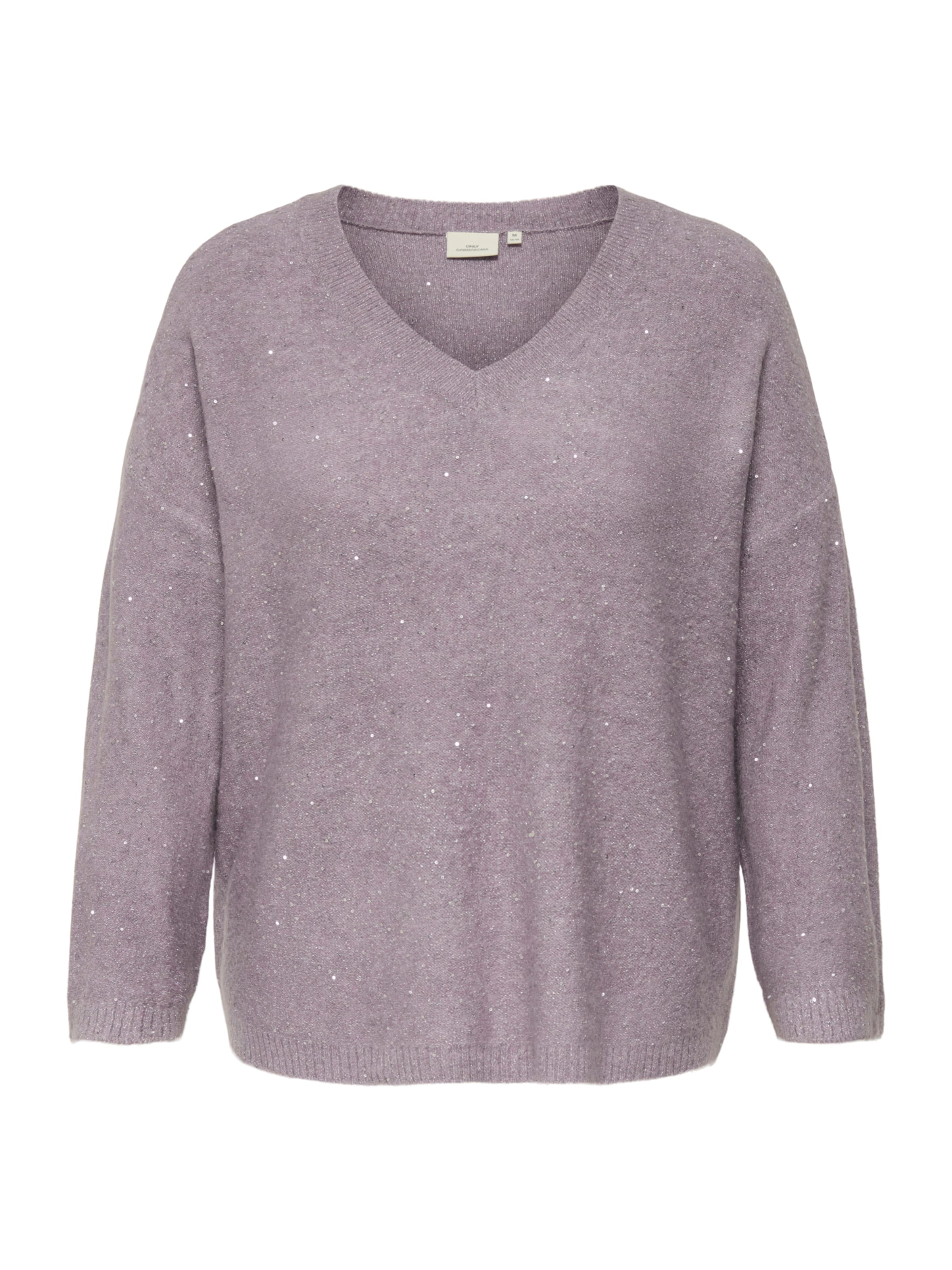 ONLY Carmakoma Sweater 'CARARIZONA' in Purple: front