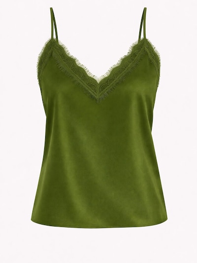 Worldclassca Top 'Spaghetti Lace Trim Top'‌‌‌‌‌‌‌ in dunkelgrün, Produktansicht