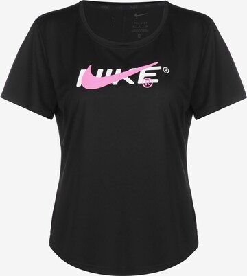 NIKE Funktionsshirt 'One' in Schwarz: predná strana