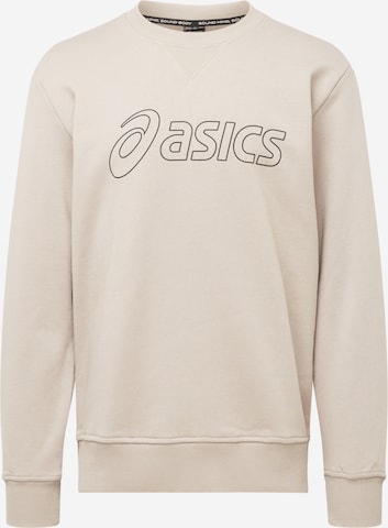 Sweat de sport ASICS en beige : devant