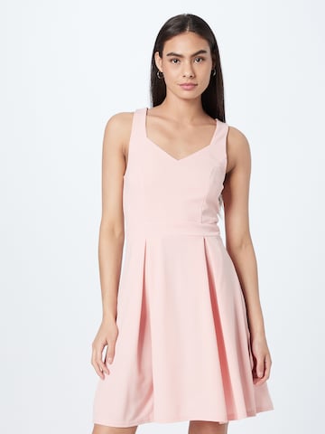 Skirt & Stiletto Cocktail Dress 'BELEN' in Pink: front