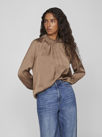 VILA Blouse in Bruin: voorkant