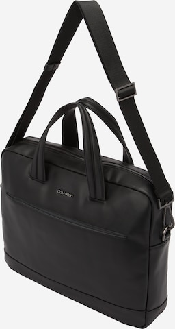 Sac d’ordinateur portable Calvin Klein en noir