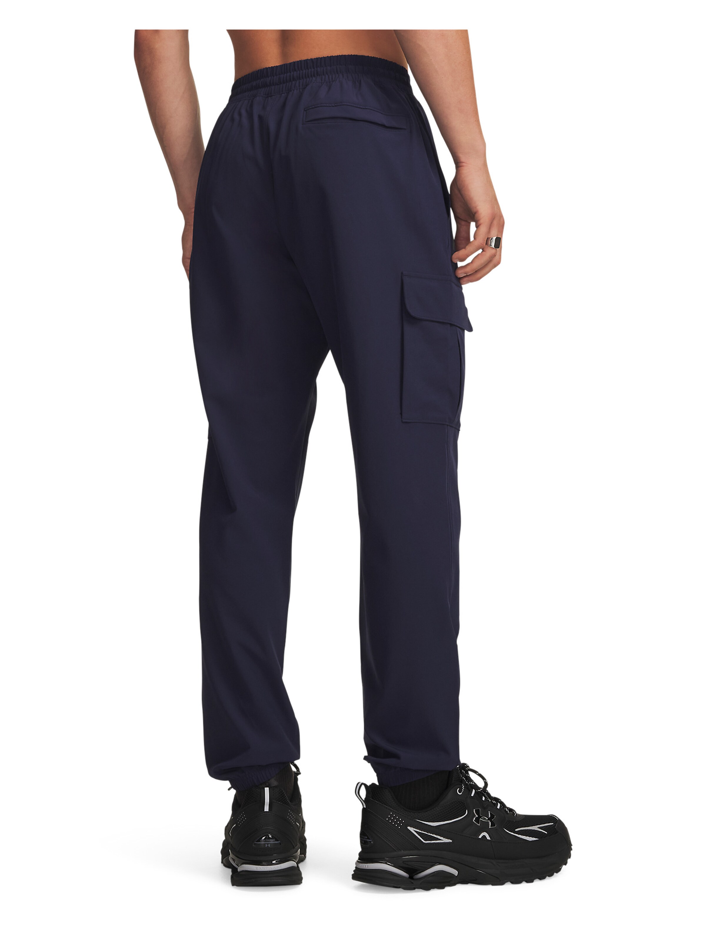 UNDER ARMOUR Tapered Sportbroek 'Vibe' in Blauw