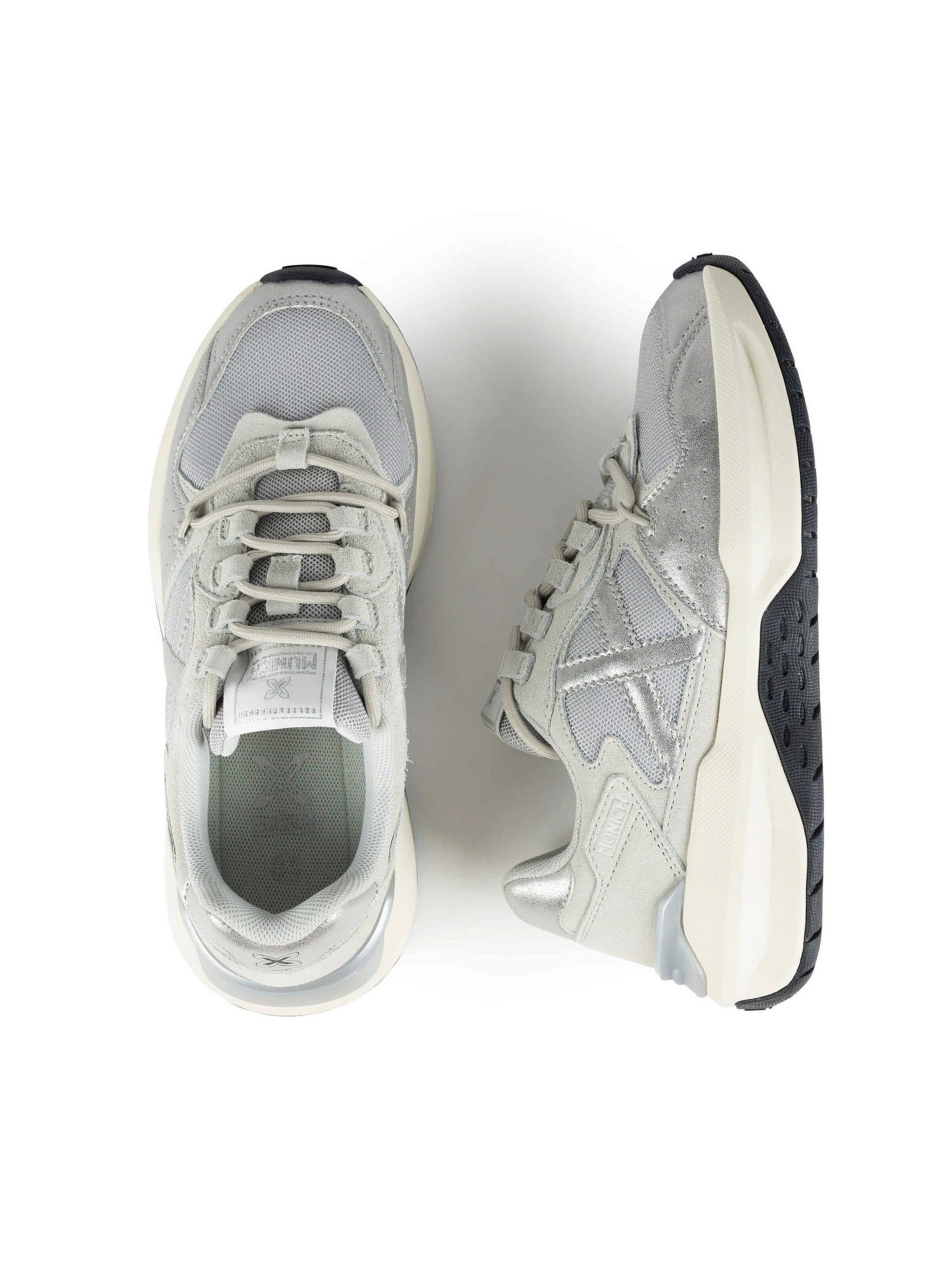 Sneaker bassa 'NEXA' di MUNICH in argento: superiore