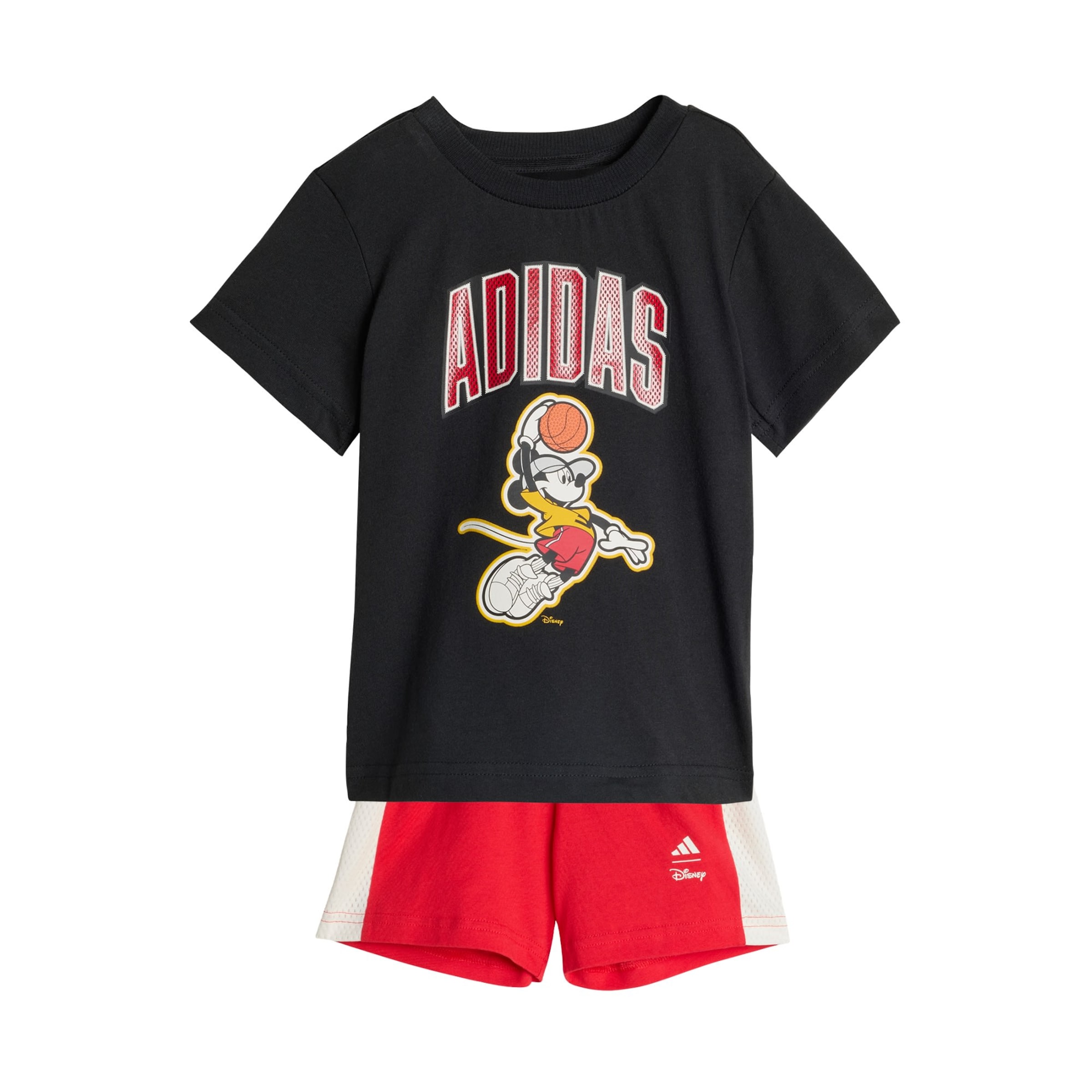 ADIDAS SPORTSWEAR Trainingspak 'Disney Micky Maus' in Zwart: voorkant