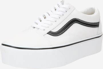 Baskets basses VANS en blanc : devant