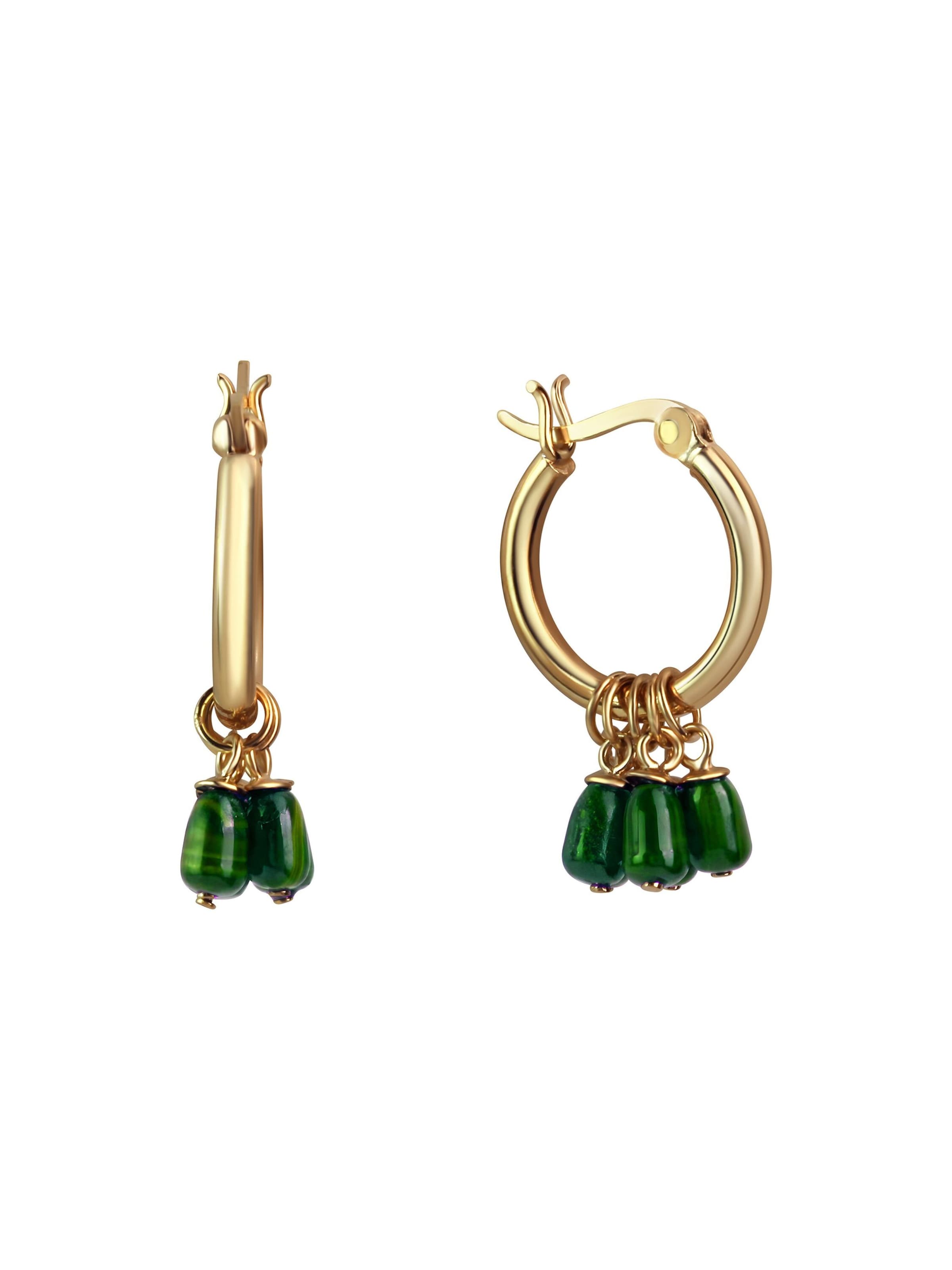Boucles d'oreilles CELESTA en jaune : devant