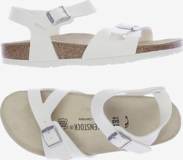 BIRKENSTOCK Sandalen 38 in Weiß: predná strana