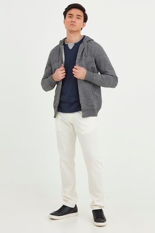 BLEND Zip-Up Hoodie 'VELNO' in Grey