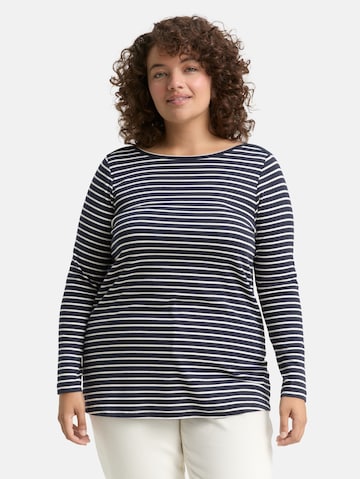T-shirt TOM TAILOR en bleu : devant