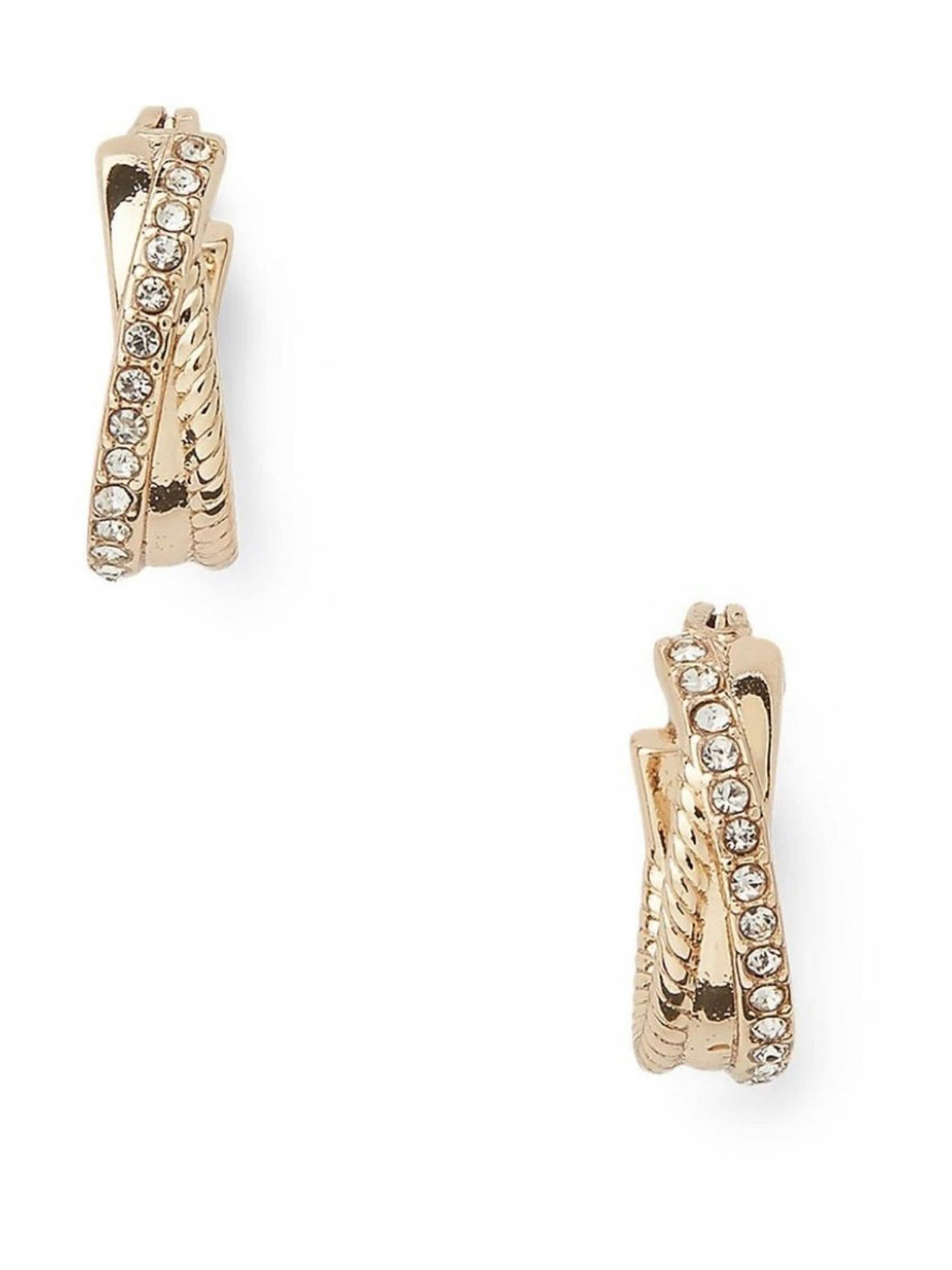 Boucles d'oreilles Lauren Ralph Lauren en or : devant