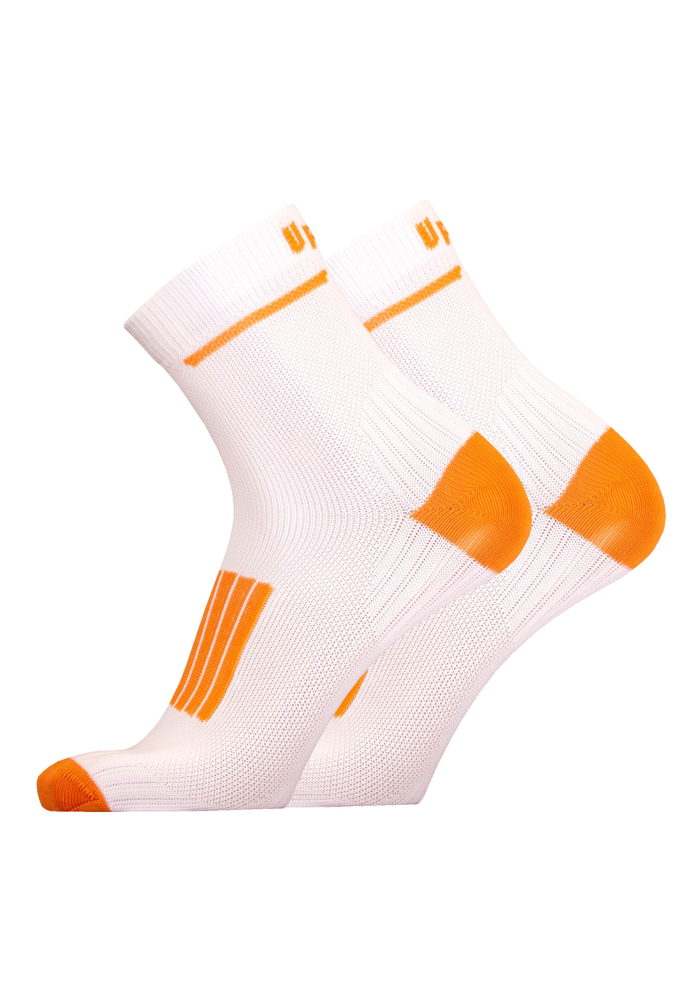 UphillSport Laufsocken 'FRONT' in Orange: Vorderseite