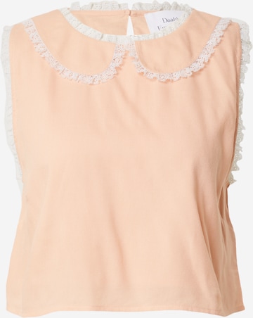 Daahls by Emma Roberts exclusively for ABOUT YOU - Blusa 'Flora' em laranja: frente