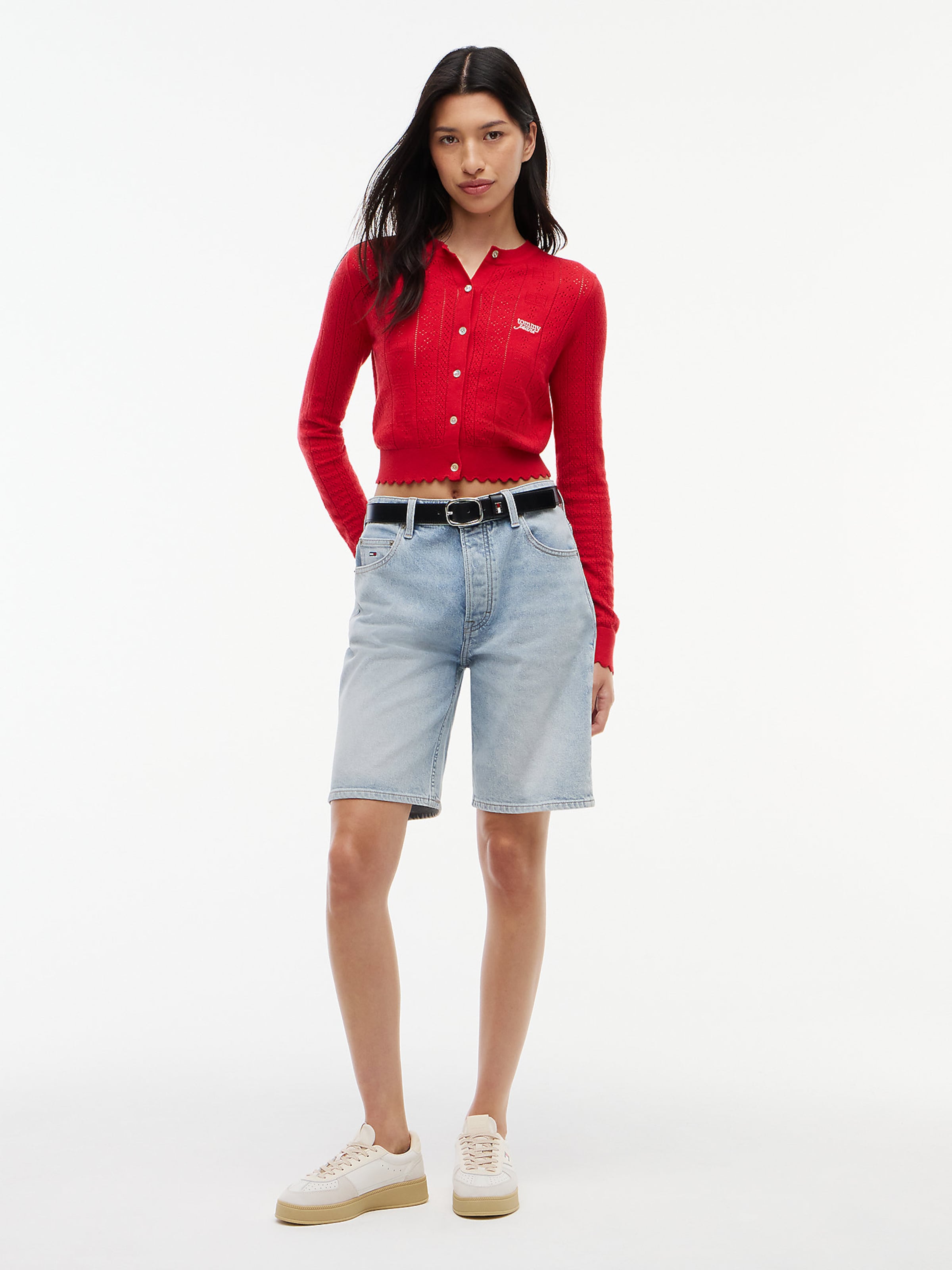 Tommy Jeans Strickjacke in Rot