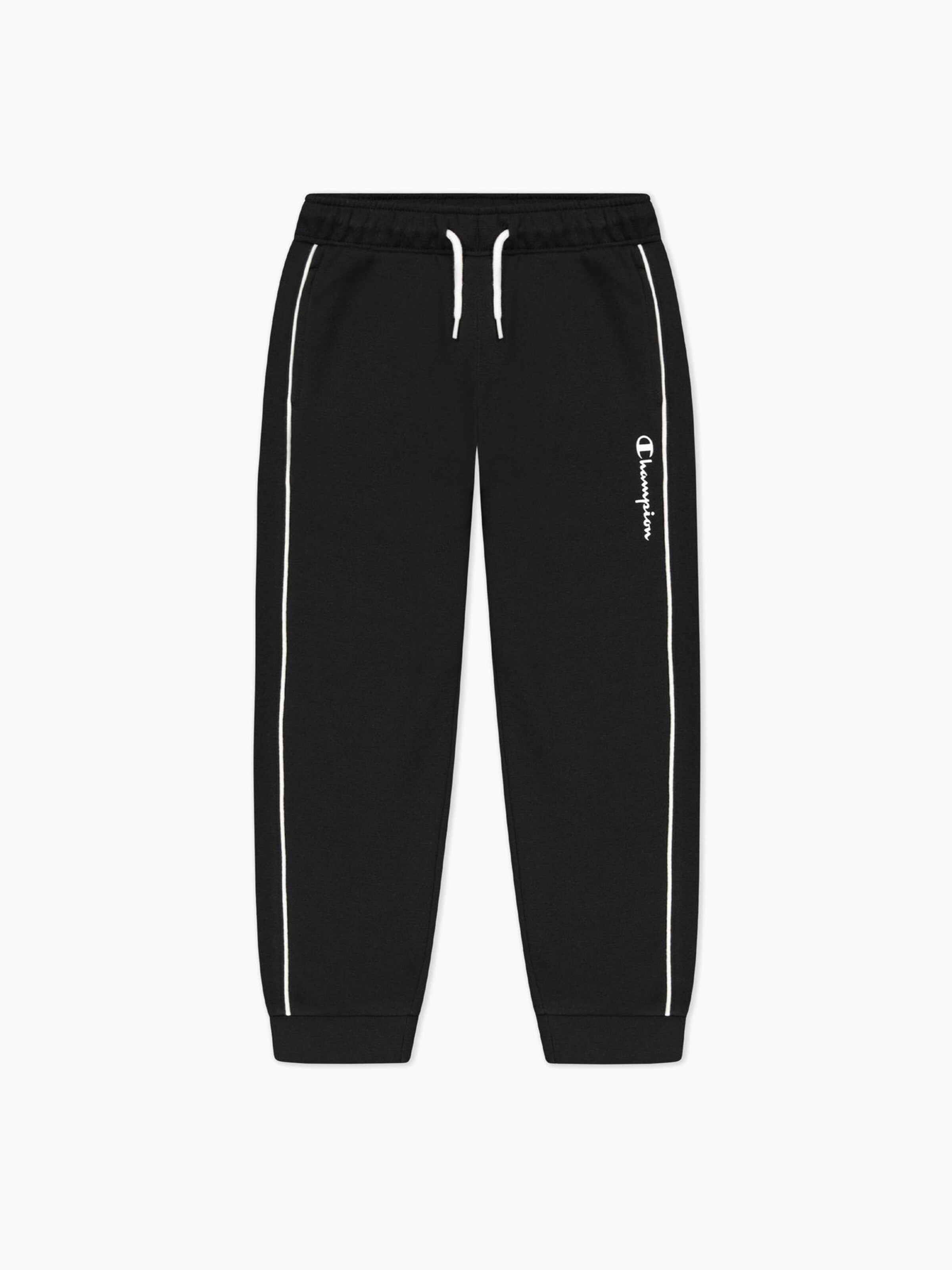 Champion Tapered Broek 'Logo' in Zwart