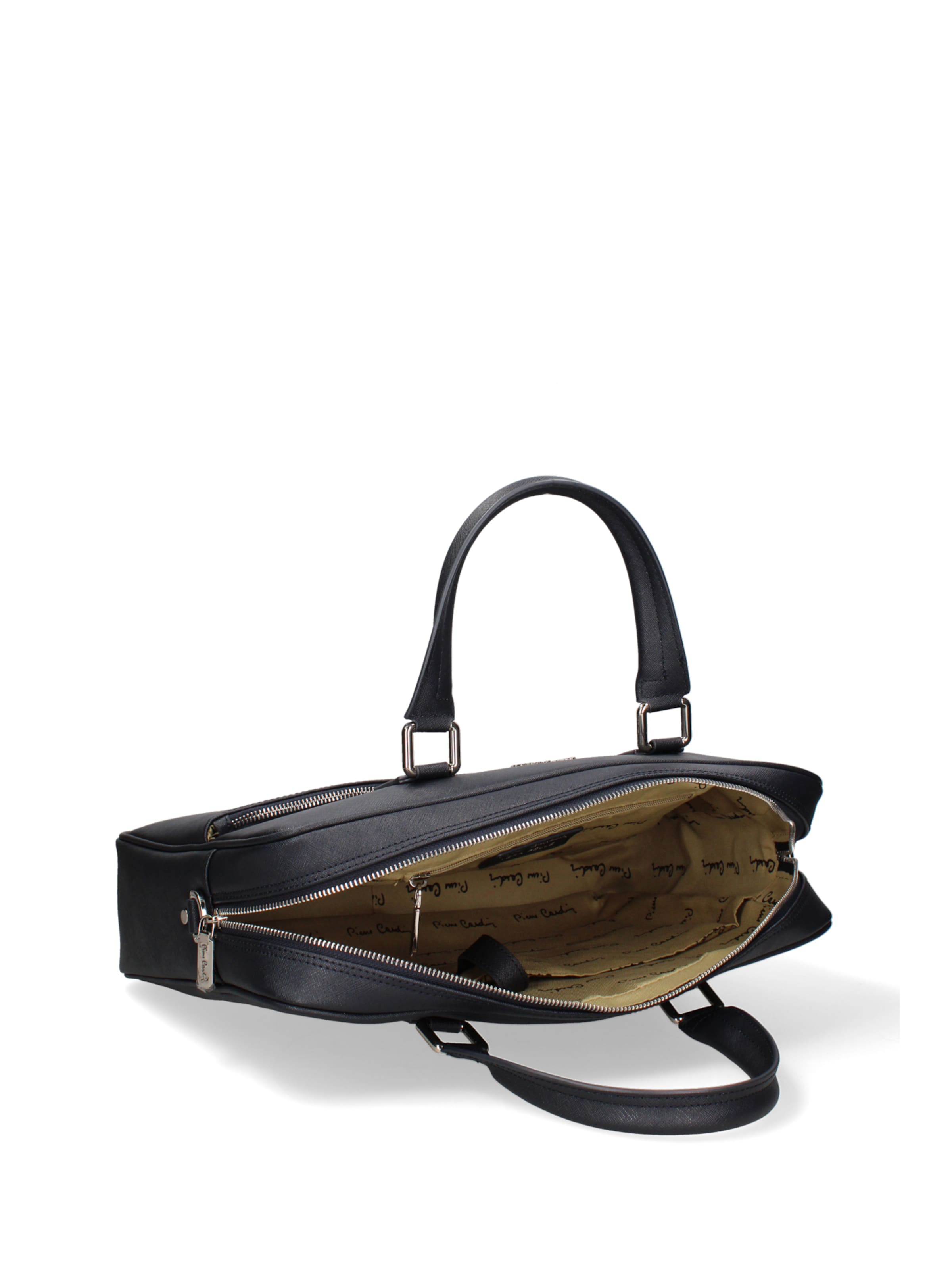 Valigetta ventiquattrore 'Borsa da Lavoro Pierre Cardin Vera Pelle con Zip' di PIERRE CARDIN in blu
