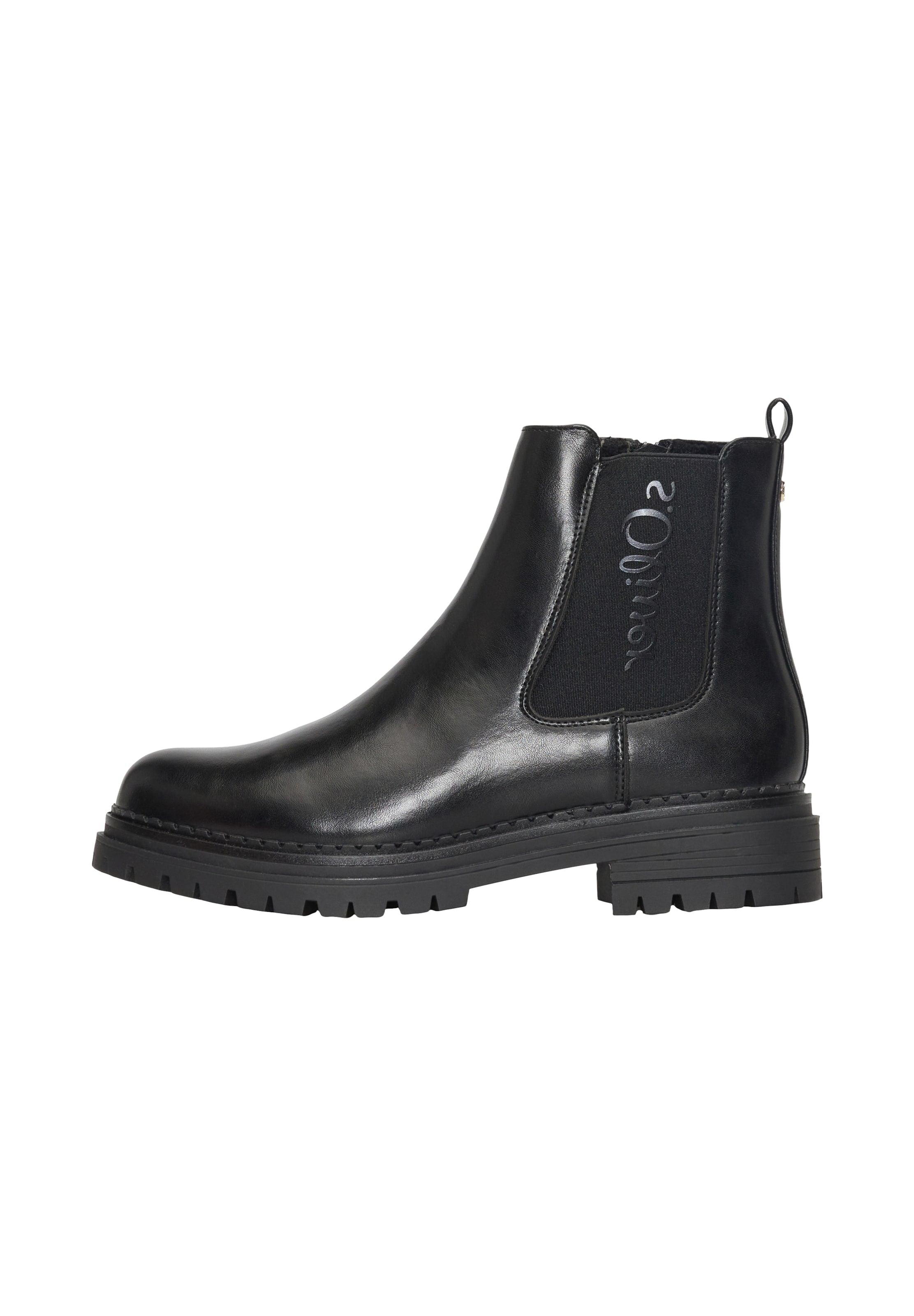 s.Oliver Chelsea boots in Zwart: voorkant
