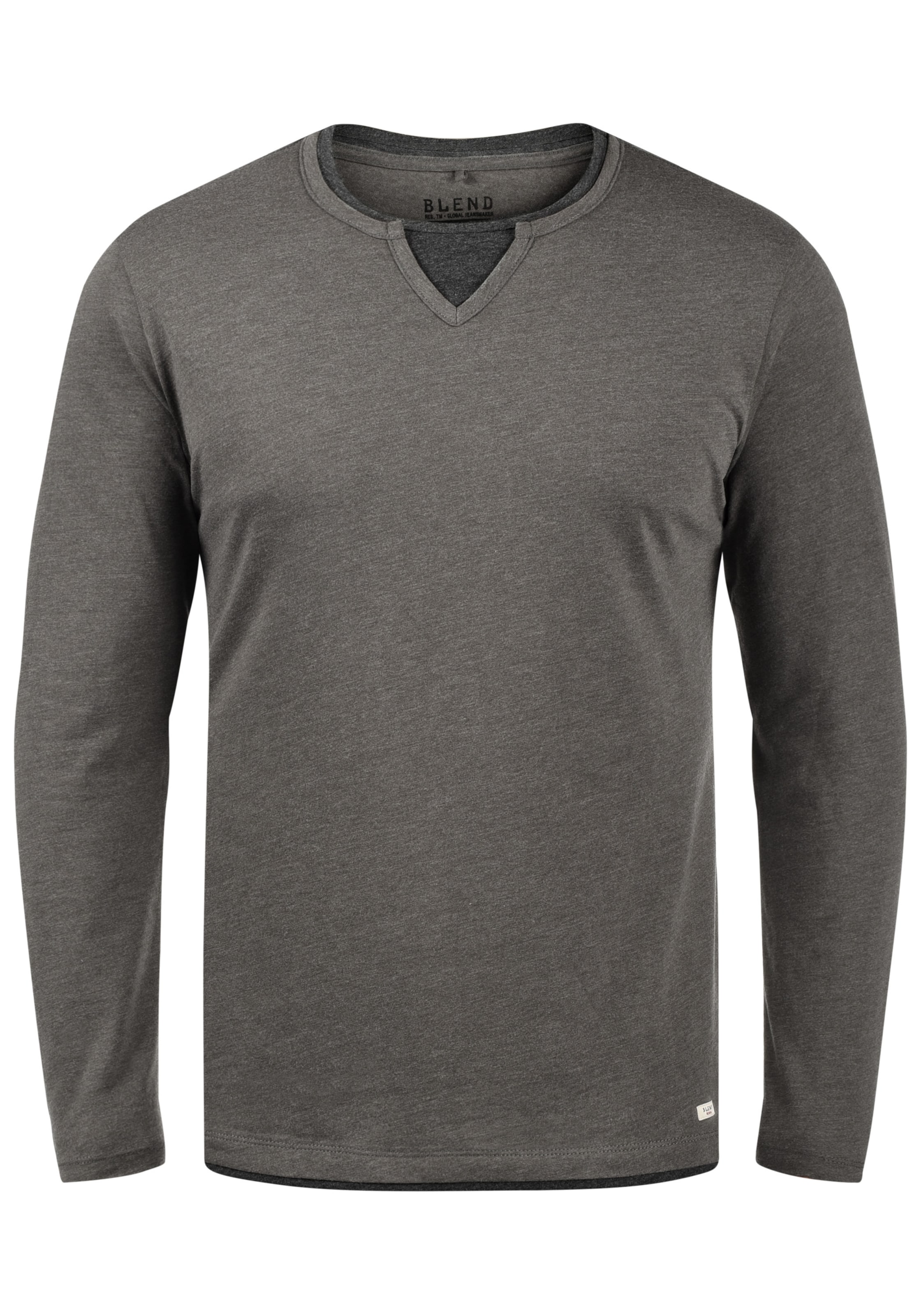 BLEND - Camisa 'Leonas' em cinzento: frente