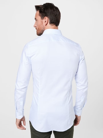 OLYMP - Ajuste estrecho Camisa de negocios 'No 6.' en blanco