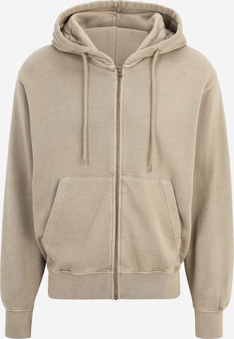 Giacca di felpa 'Charge' di JACK & JONES in beige: frontale