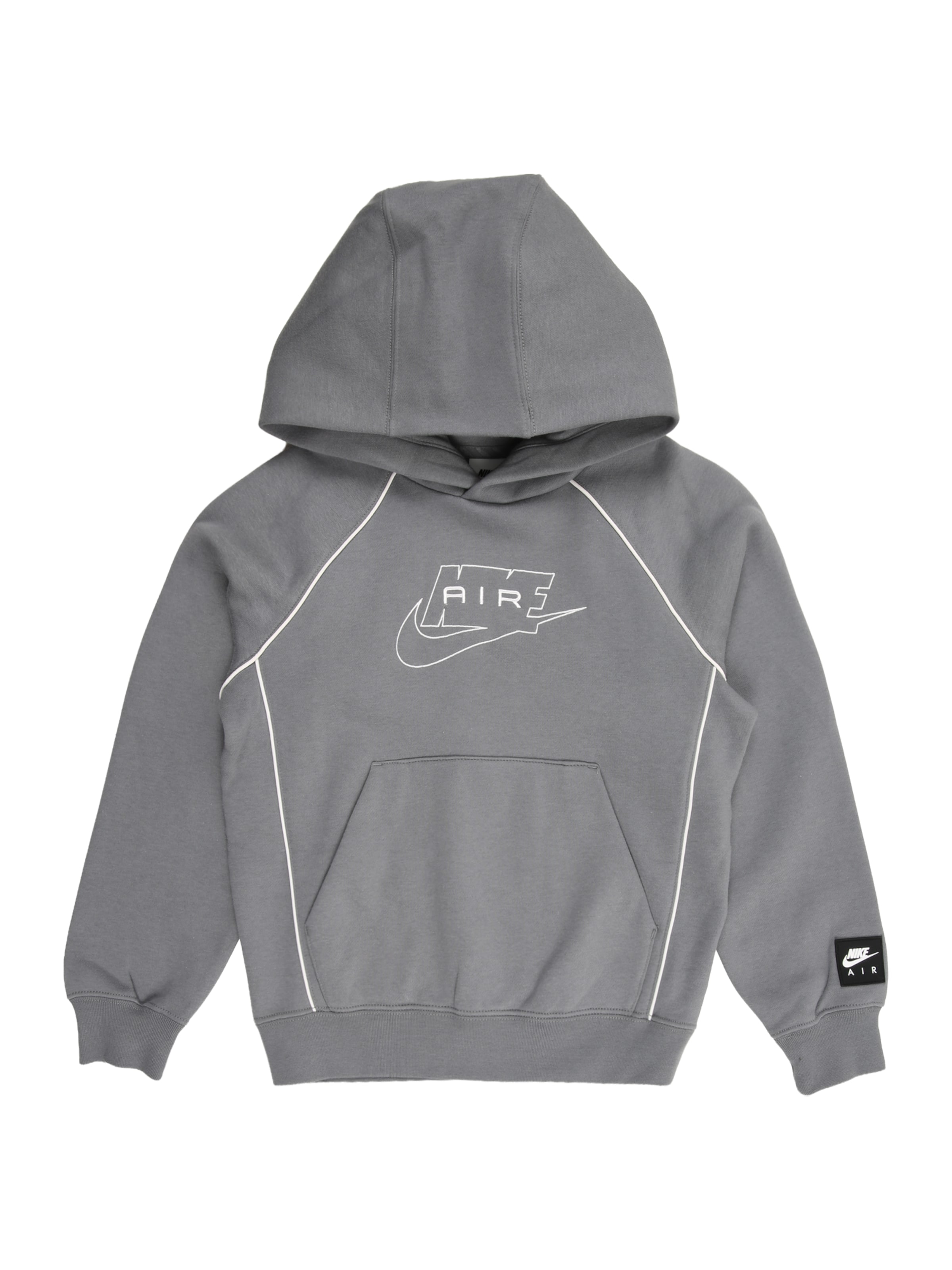 Bluză de molton 'AIR' de la Nike Sportswear pe gri: față