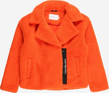 Calvin Klein Jeans Between-Season Jacket in Orange: front