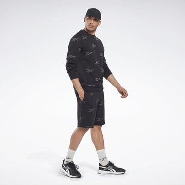 Reebok Αθλητική μπλούζα φούτερ 'Identity Vector' σε μαύρο
