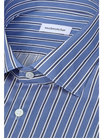 SEIDENSTICKER Slim fit Zakelijk overhemd in Blauw