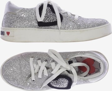 Love Moschino Sneakers & Trainers in 38 in Silver: front