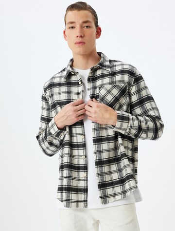 Koton Regular fit Button Up Shirt in White: front