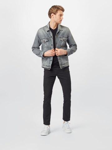 juoda JACK & JONES Prigludęs Kelnės 'Glenn'