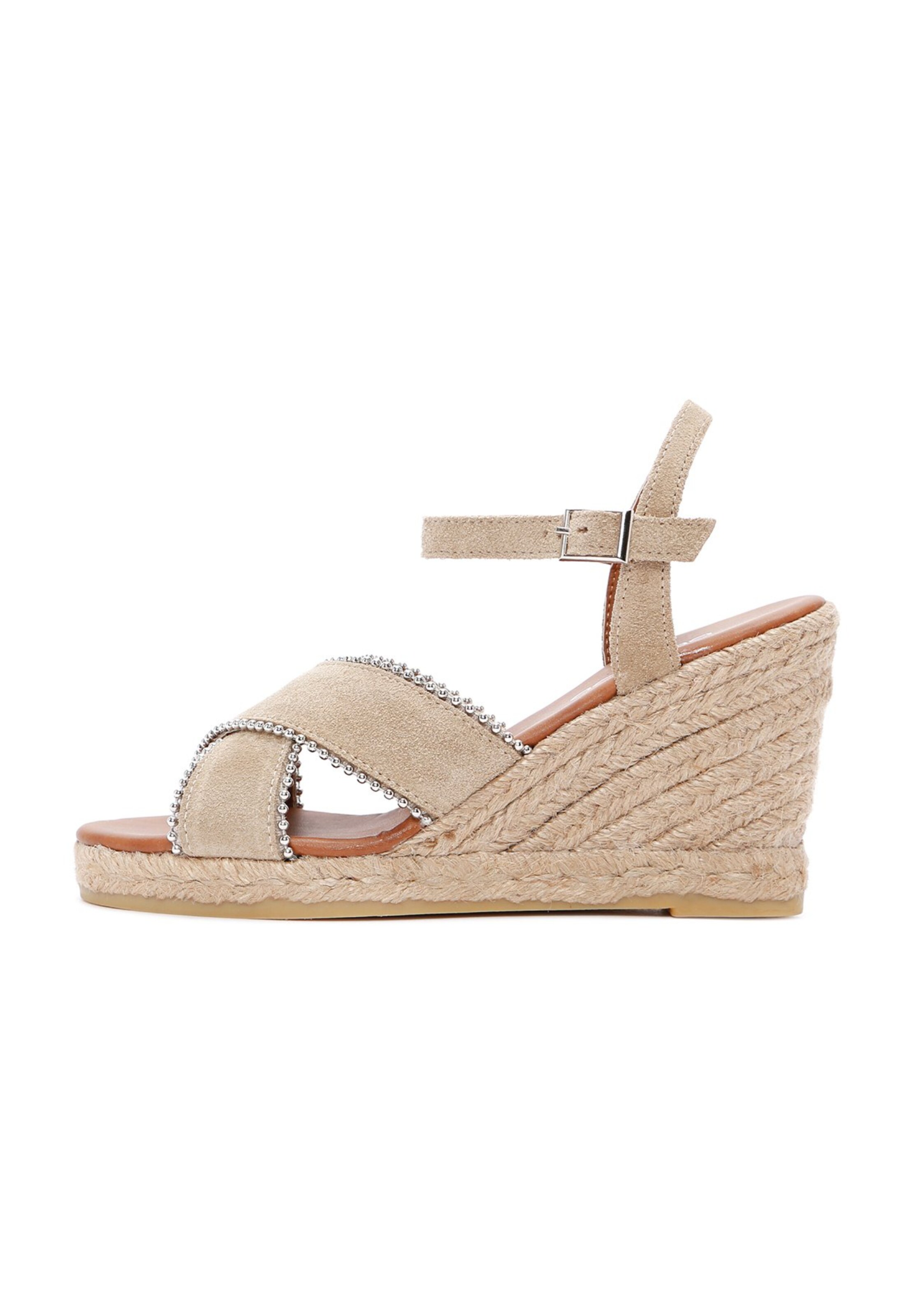 Derimod Sandale in Beige: Vorderseite