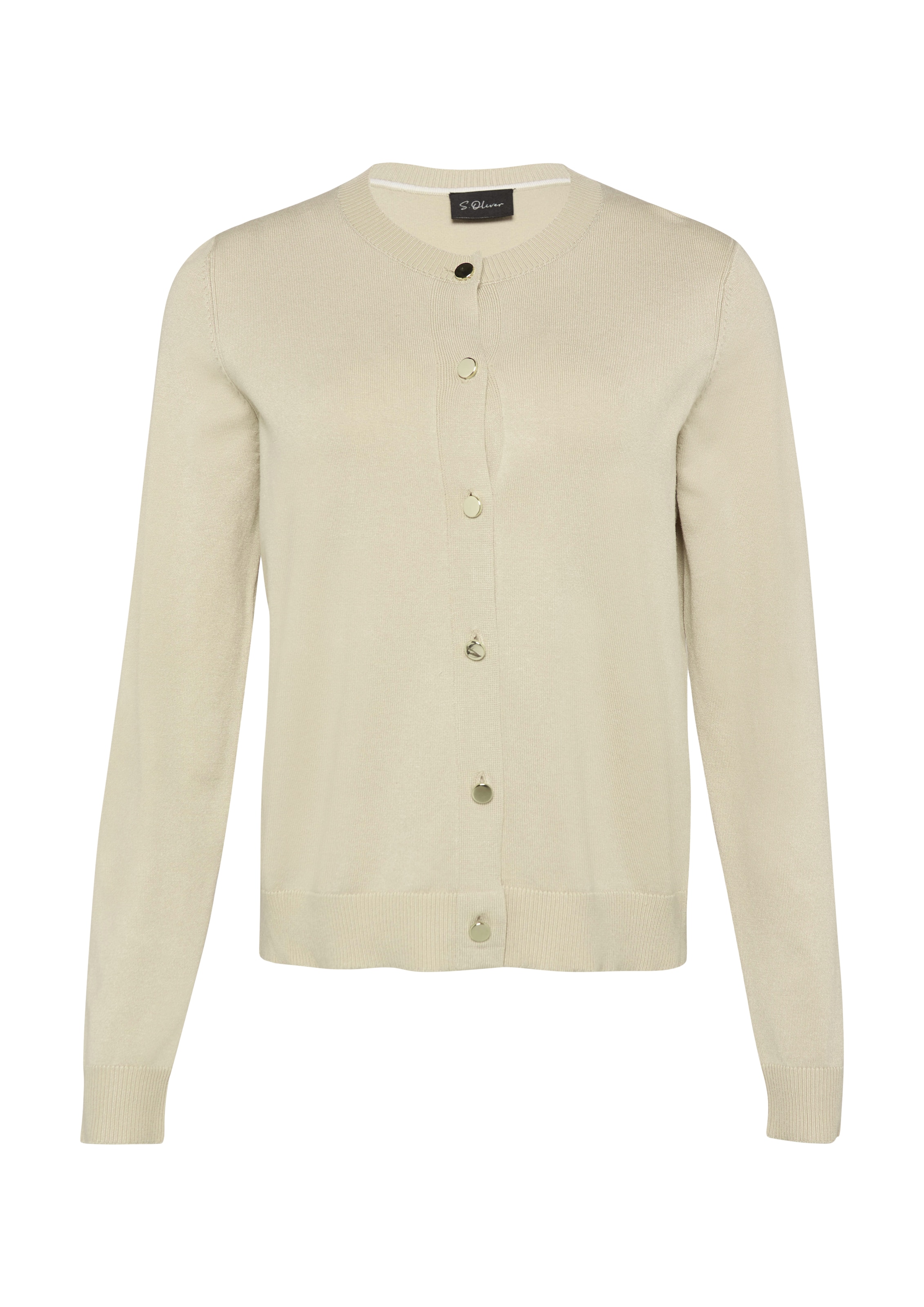 Cardigan s.Oliver BLACK LABEL en beige : devant
