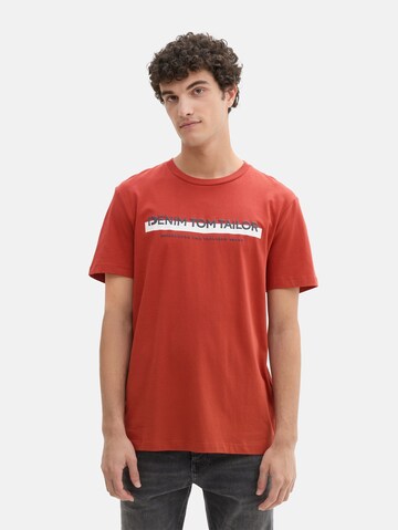 TOM TAILOR DENIM Shirt in Rood: voorkant