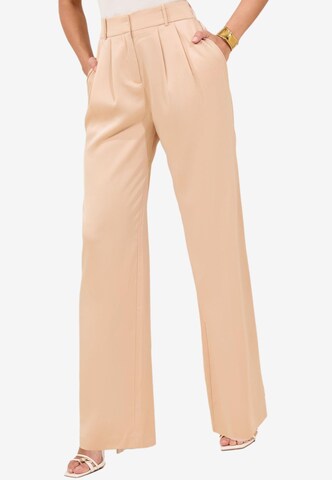 Wide leg Pantaloni di Lipsy in rosa: frontale