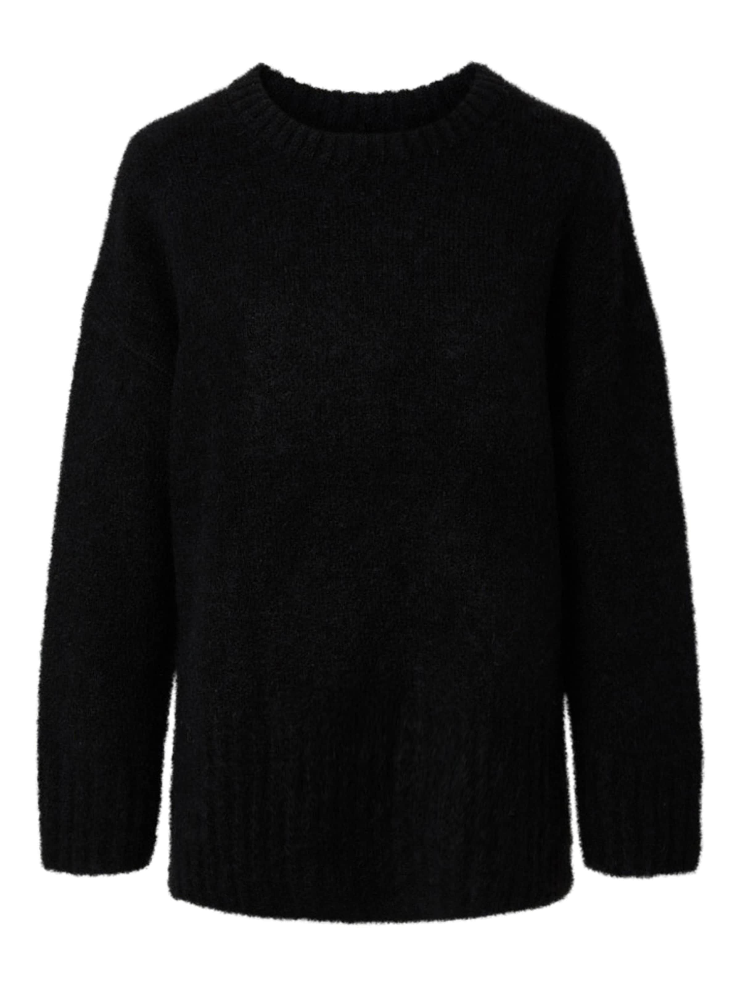 PIECES Sweater 'PCTina' in Black: front