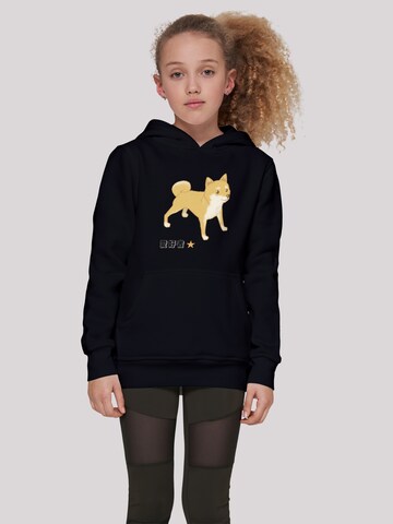 F4NT4STIC Sweatshirt 'Shiba Inu' in Zwart: voorkant