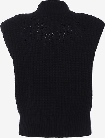 Pullover di faina in nero