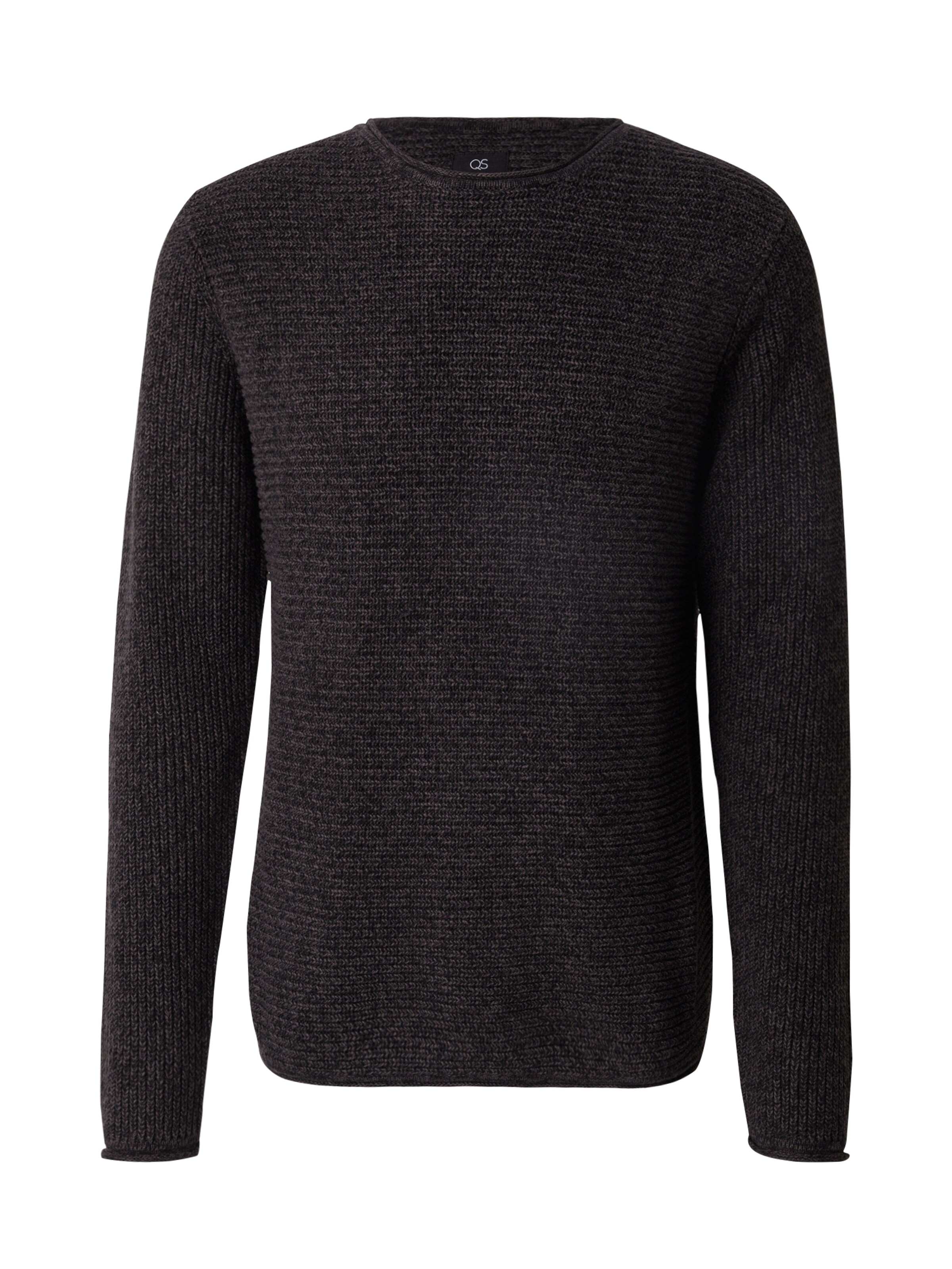 Pull-over QS en noir : devant