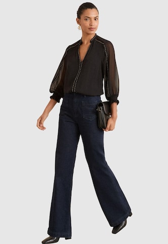 Camicia da donna di love & roses in nero: frontale